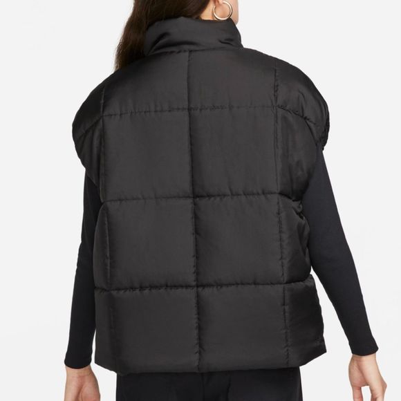 Nike NWT Sz M Black Sportswear Women's Classic Puffer Therma-FIT Loose Vest - Picture 2 of 15